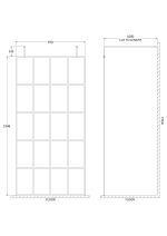 1000mm Frame Screen with Arms and Feet - Image 2