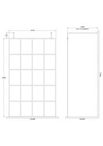 1200mm Frame Screen with Arms and Feet - Image 2