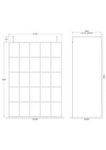 1400mm Frame Screen with Arms and Feet - Image 2