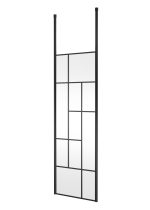 700mm Abstract Frame Wetroom Screen with Ceiling Posts