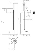 Freestanding Bath Shower Mixer with Kit - Image 2