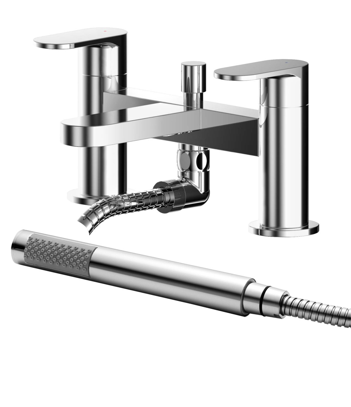 Deck Mounted Bath Shower Mixer With Kit - Image 1
