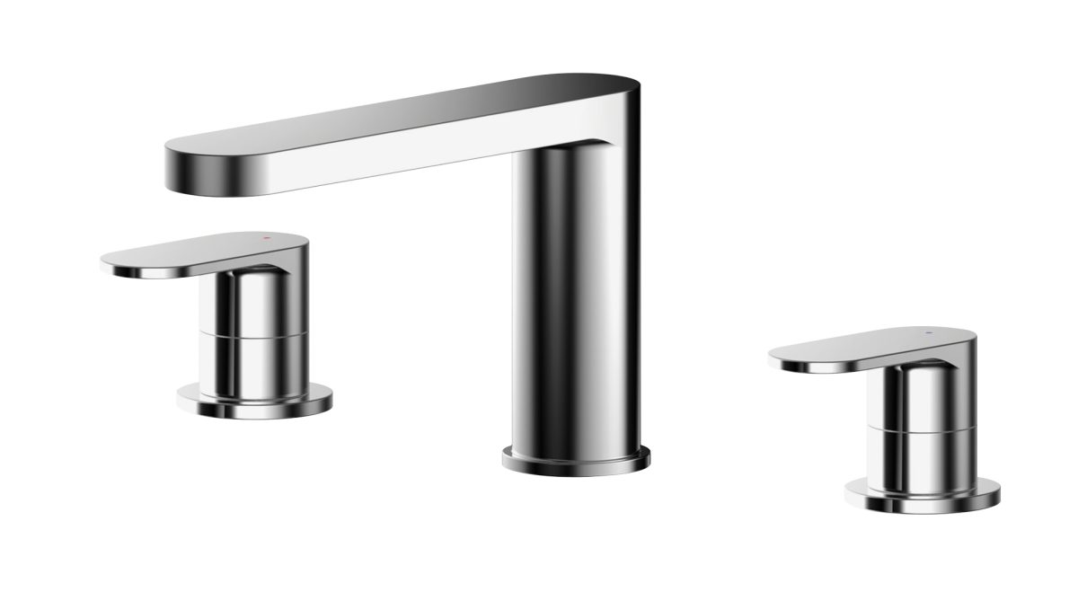 Deck Mounted 3 Tap Hole Bath Filler - Image 1