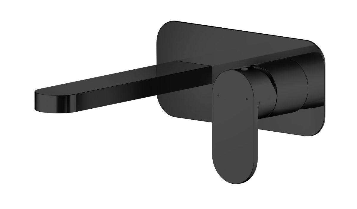 Wall Mounted 2 Tap Hole Basin Mixer With Plate - Image 1