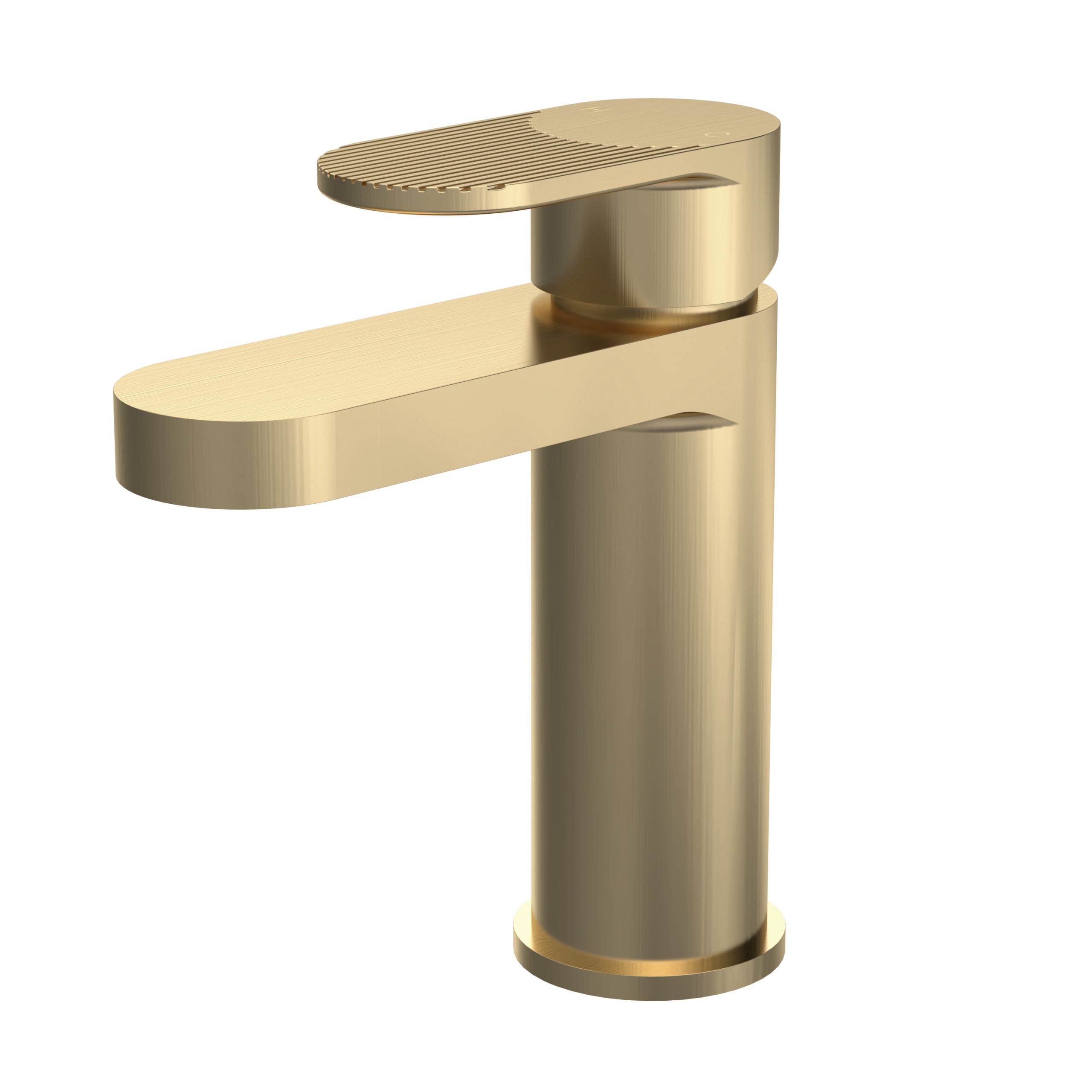 bin805f_taps_v1_co.jpg Fluted Mono Basin Mixer with Push Button Waste - Image 1