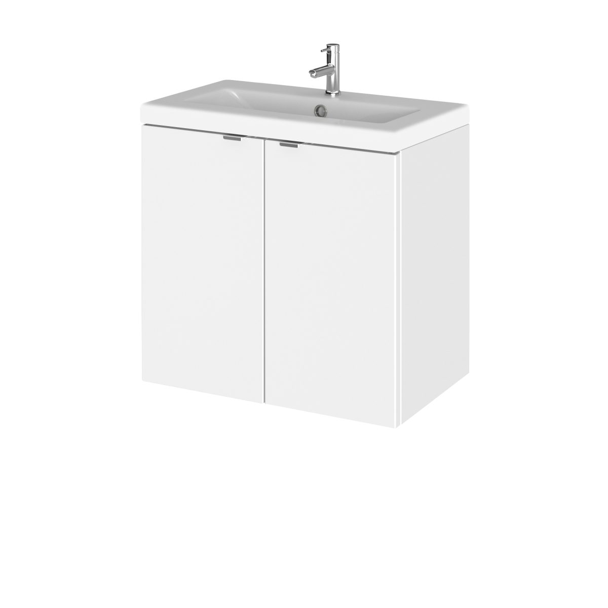 600mm Vanity Unit & Ceramic Basin - Image 1
