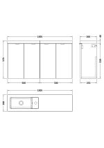 1000mm Combination Vanity Compact - Image 2