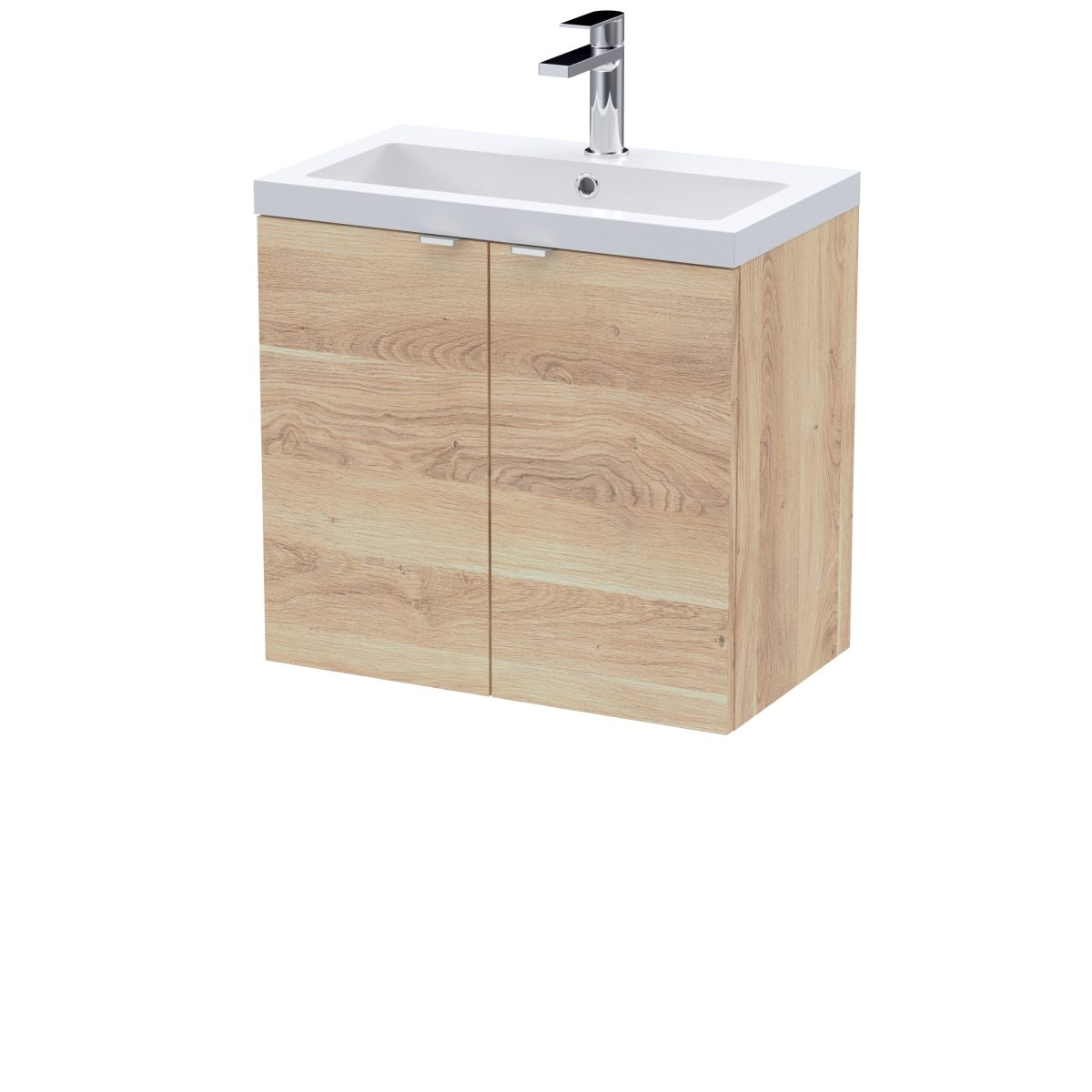 600mm 2-Door Wall Hung Unit & Basin - Image 1