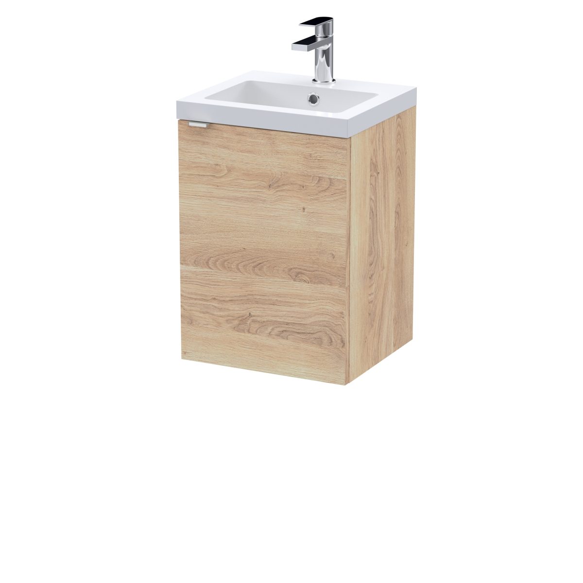 400mm 1-Door Wall Hung Unit & Basin - Image 1