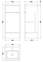 400mm Vanity Unit & Basin - Image 3
