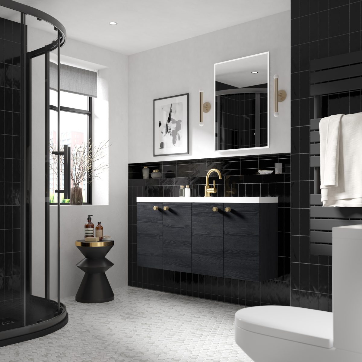 1200mm Vanity Unit & Basin - Compact - Image 2