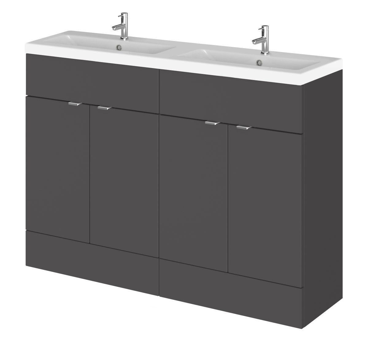1200mm Vanity Unit & Double Ceramic Basin - Image 1