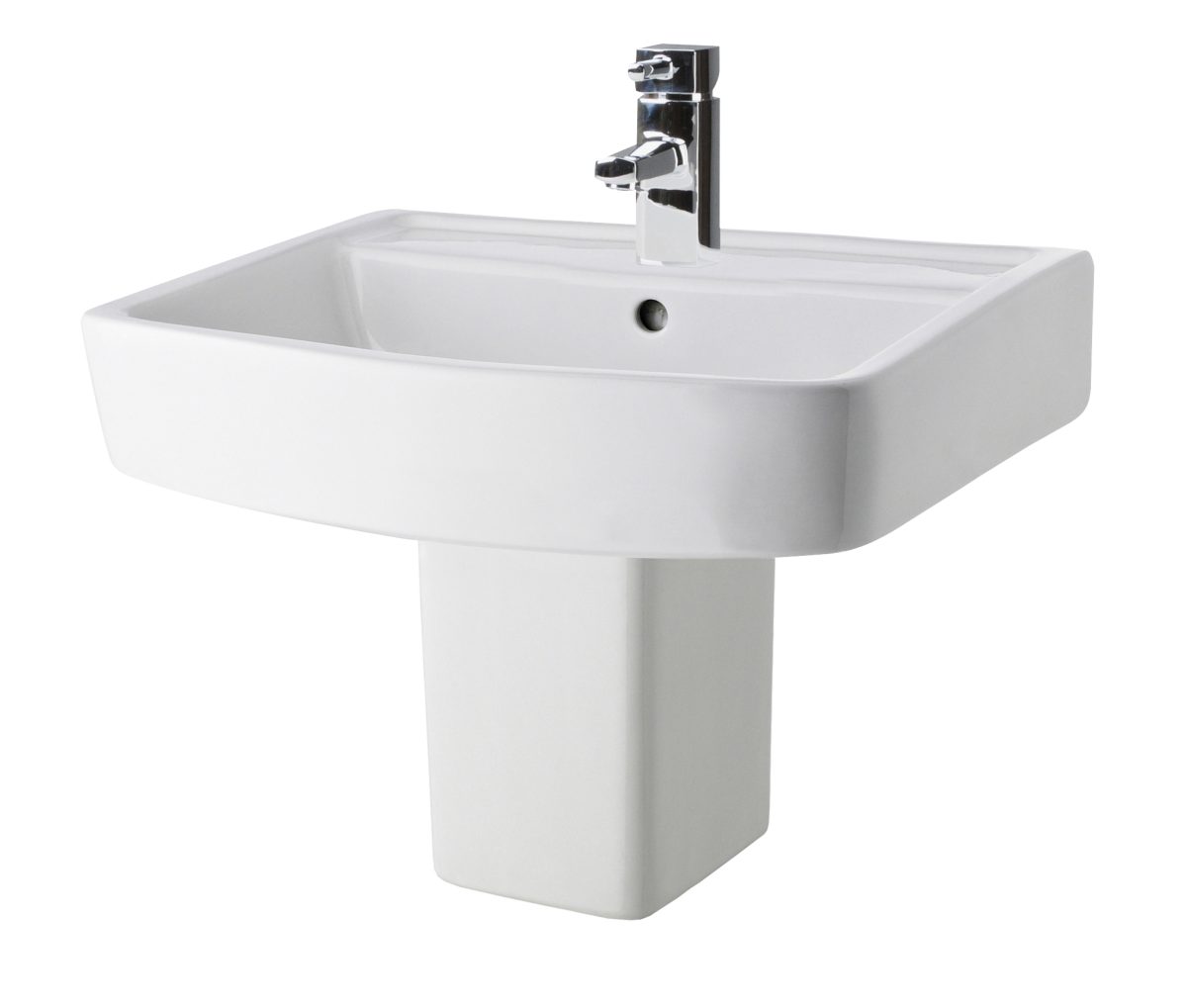 520mm Basin & Semi Pedestal - Image 1