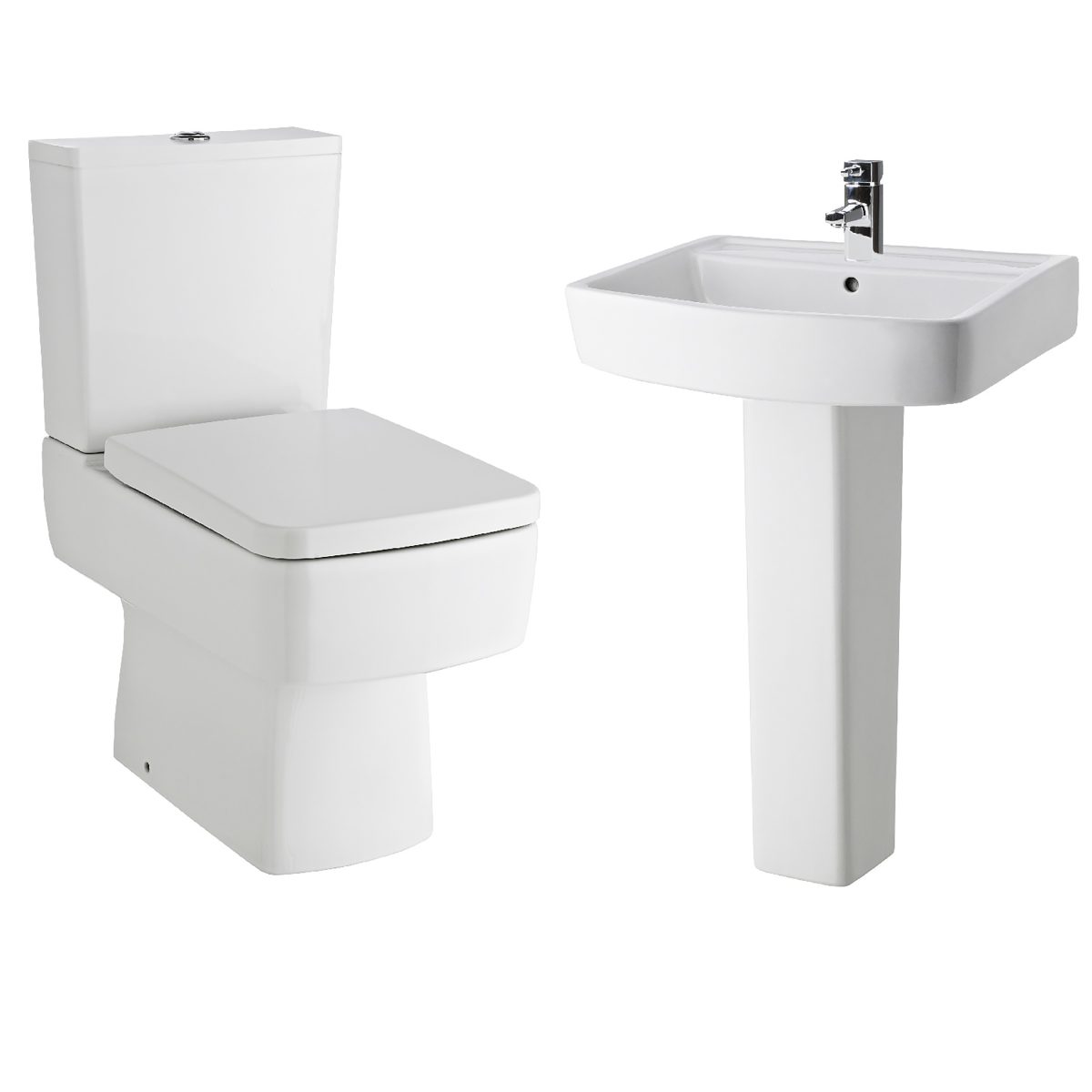 Bliss Toilet & 600 Basin Pedestal - Image 1