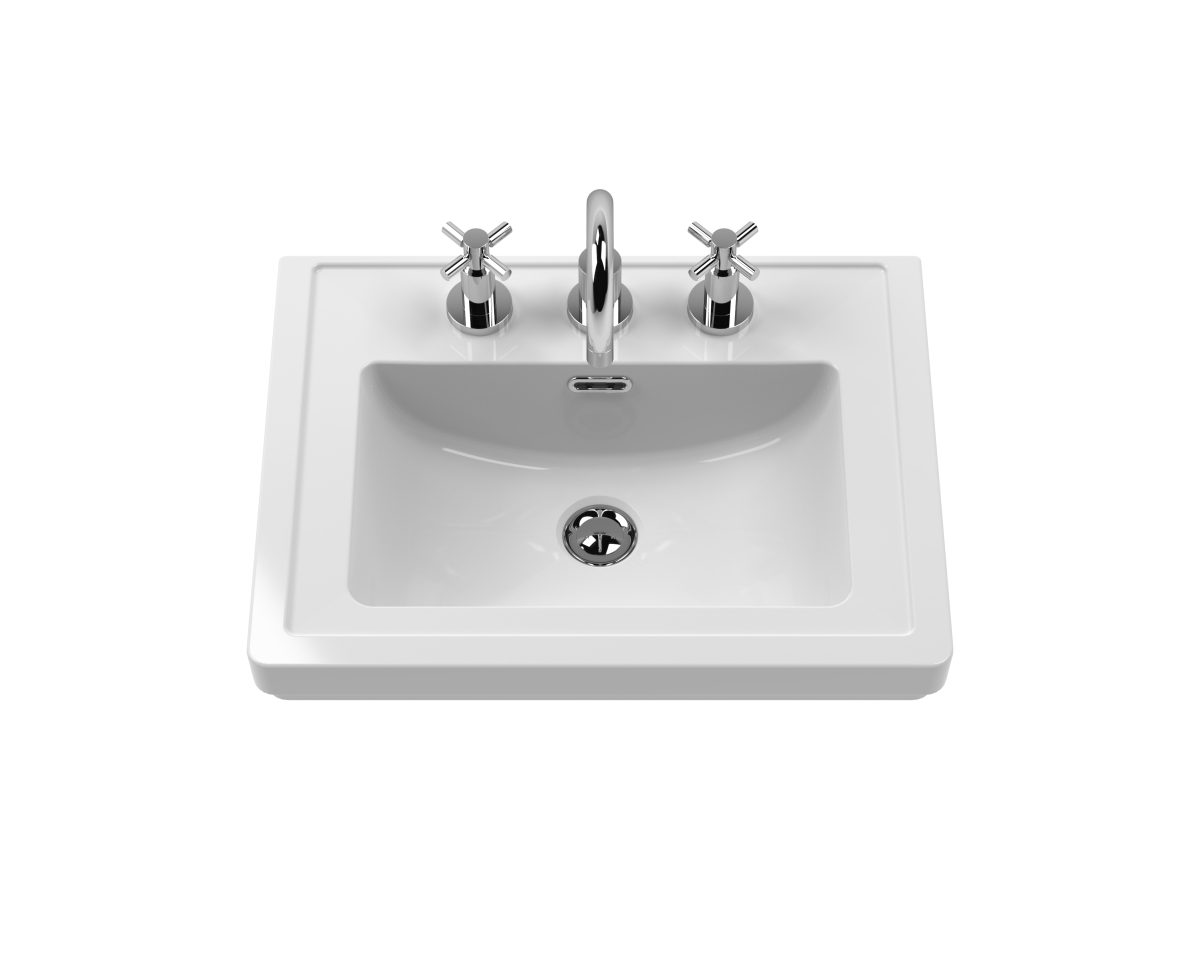 500mm Floor Standing Vanity & Basin 3TH - Image 3