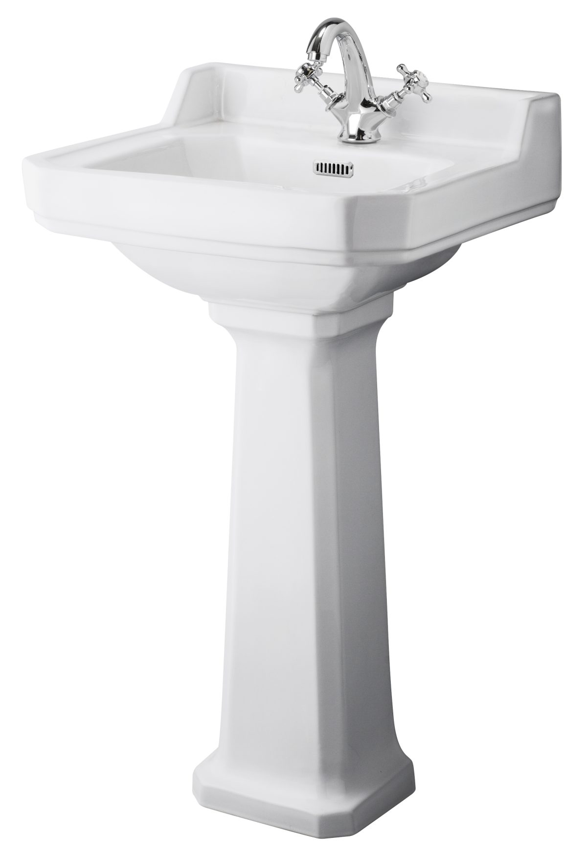 500mm 1TH Basin & Comfort Height Ped - Image 1