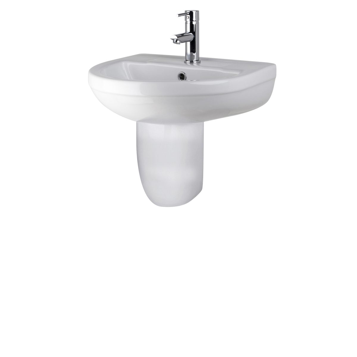 500mm Basin & Semi Pedestal - Image 1