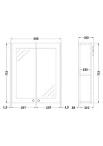 600mm Mirror Cabinet - Image 2