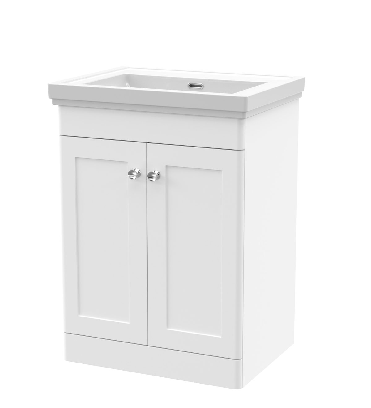 600mm Floor Standing 2 Door Vanity & Basin 0TH - Image 1