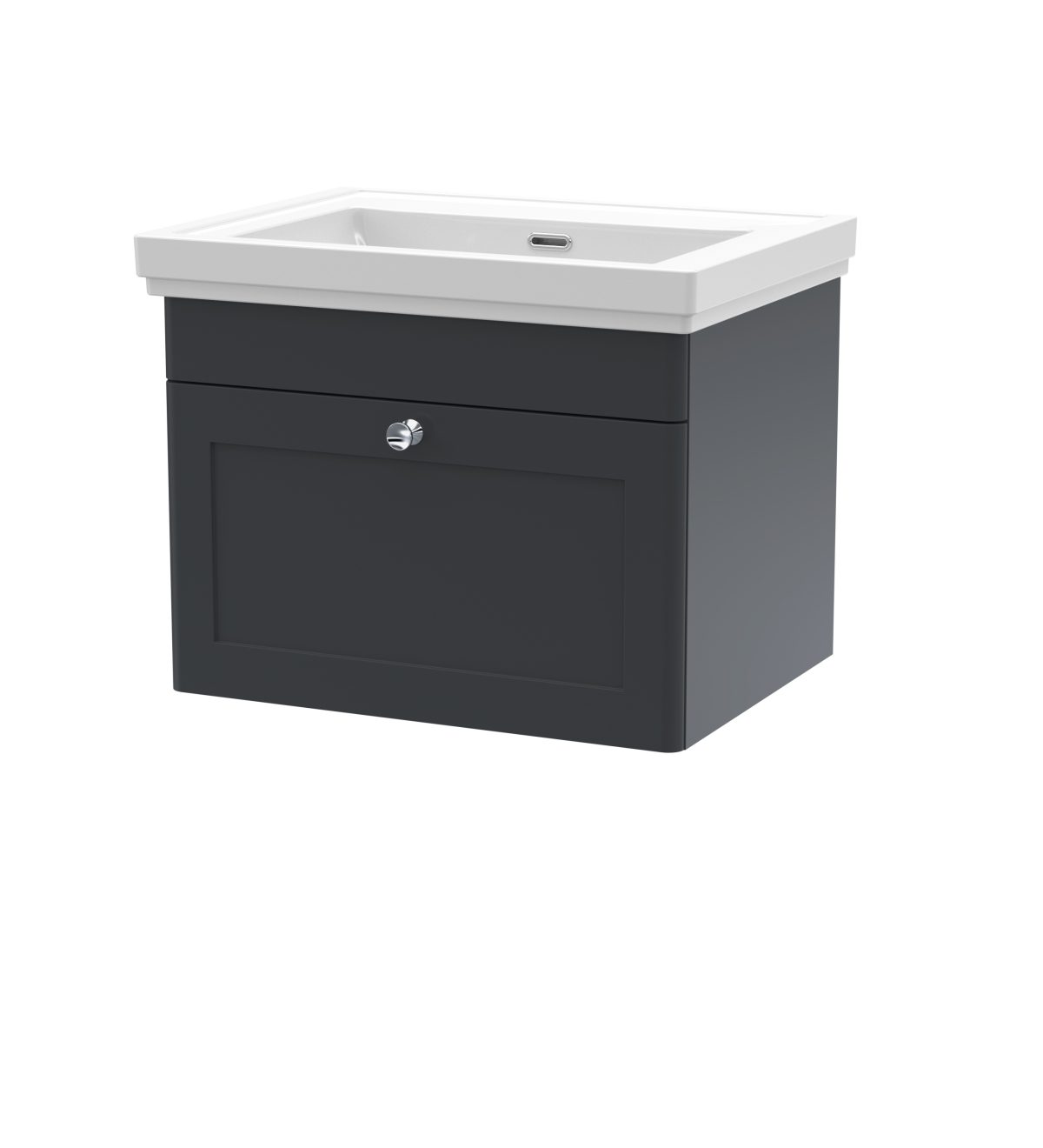 600mm Wall Hung 1 Drawer Vanity & Basin 0TH - Image 1