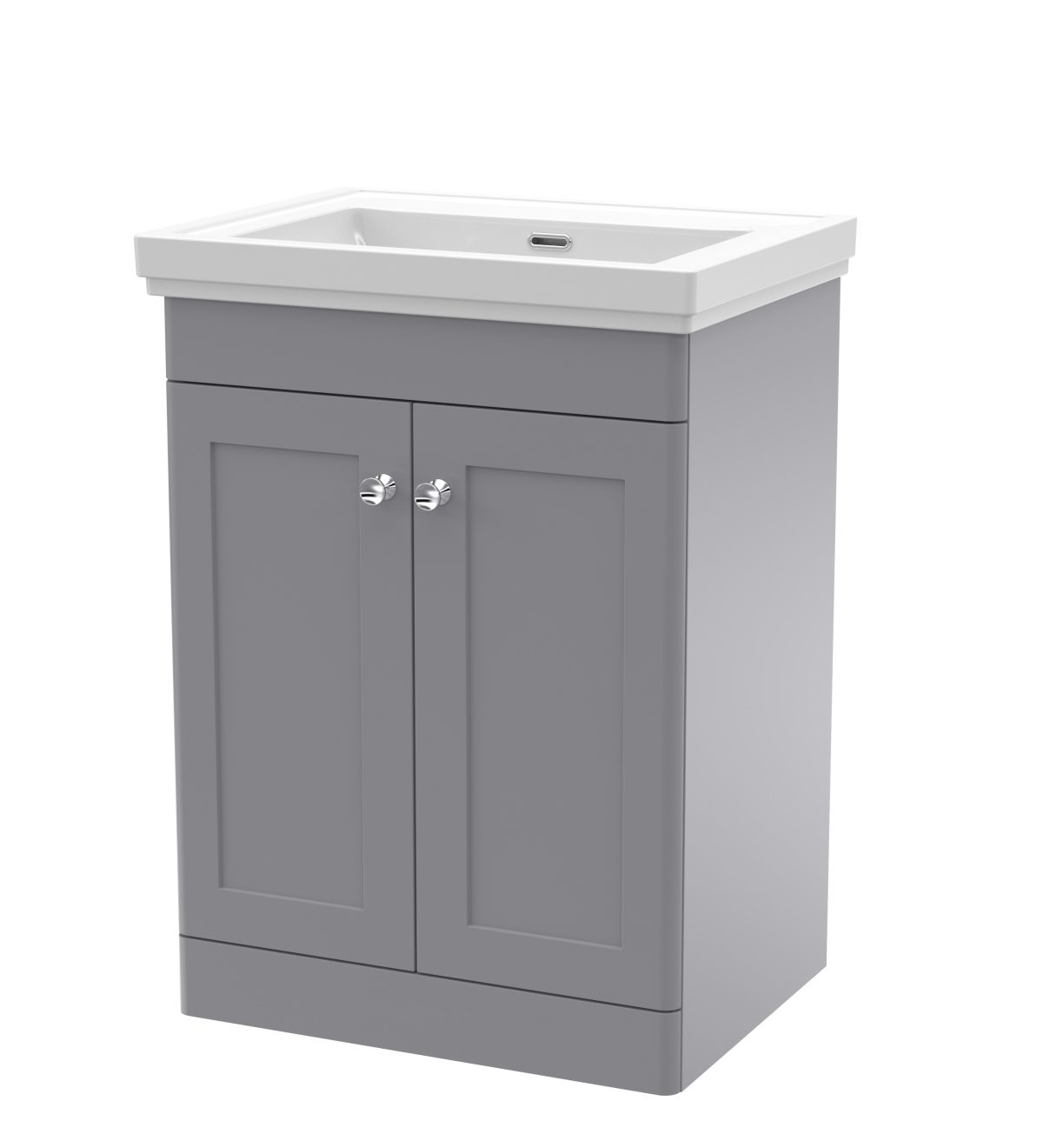 600mm Floor Standing 2 Door Vanity & Basin 0TH - Image 1