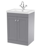 600mm Floor Standing 2-Door Vanity with Basin - 1 Tap Hole