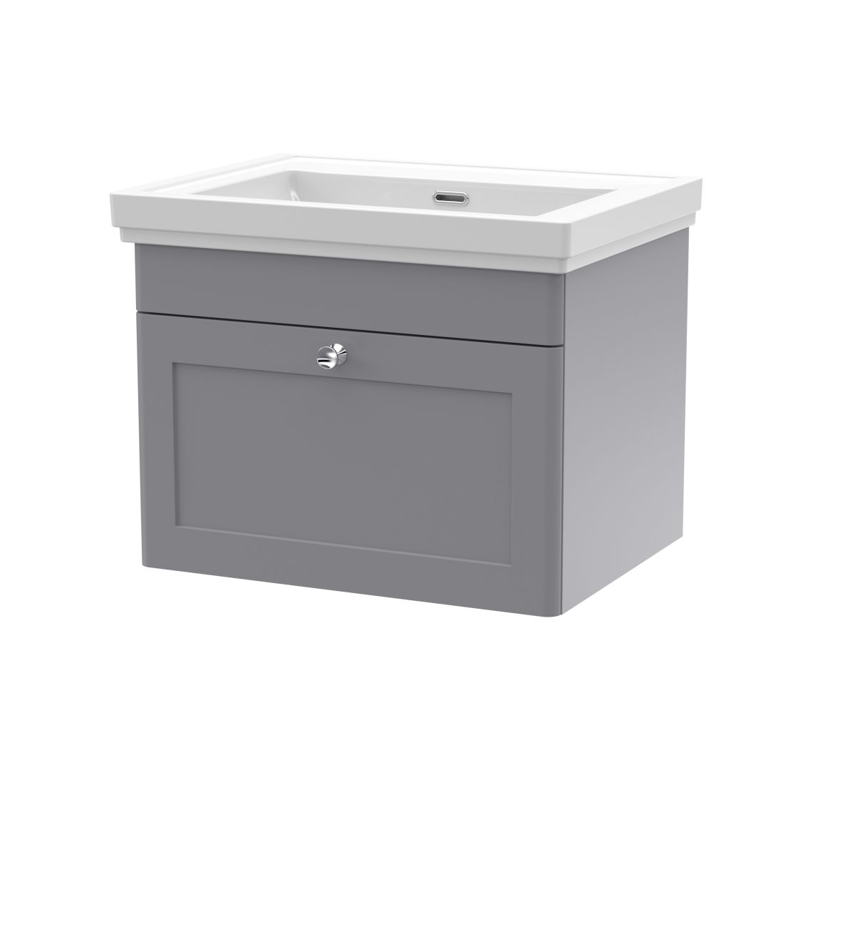 600mm Wall Hung 1 Drawer Vanity & Basin 0TH - Image 1
