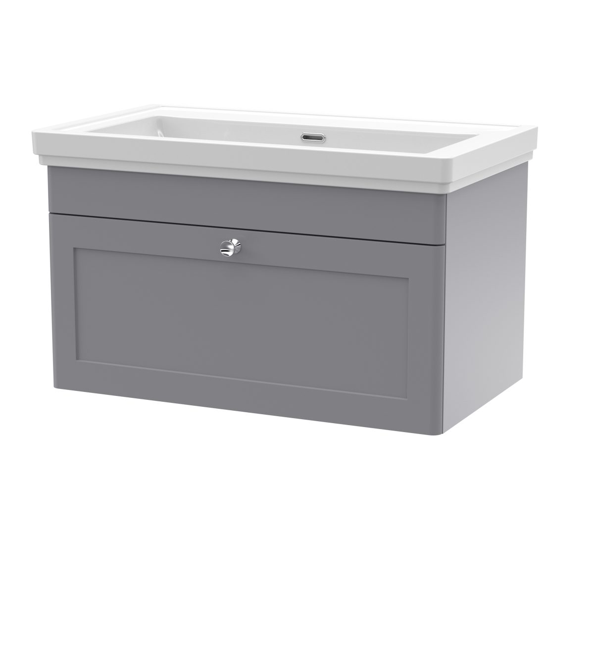 800mm Wall Hung 1 Drawer Vanity & Basin 0TH - Image 1