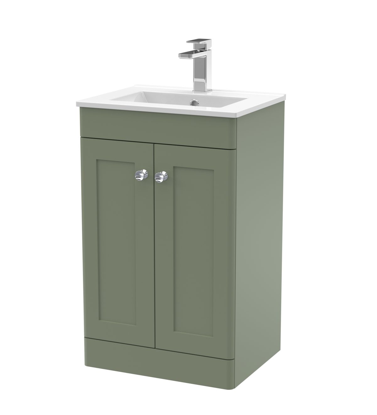 500mm Floor Standing 2 Door Vanity & Basin 2 - Image 1