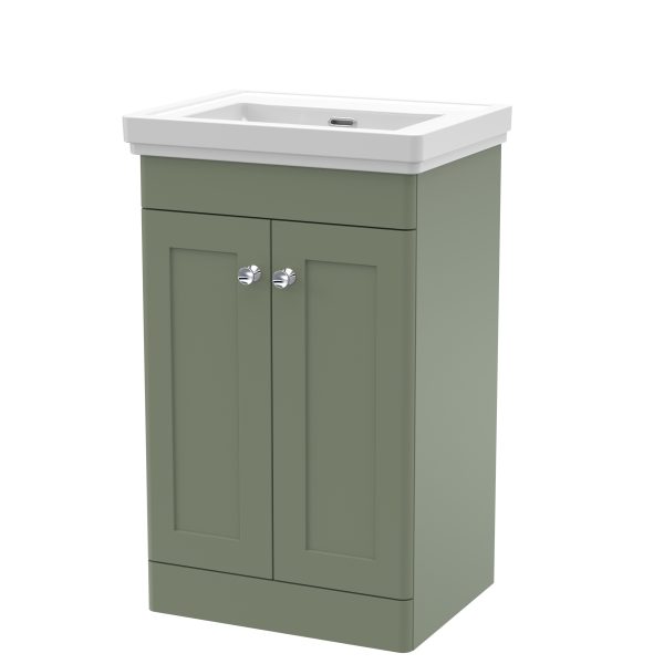 500mm Floor Standing 2 Door Vanity & Basin 0TH