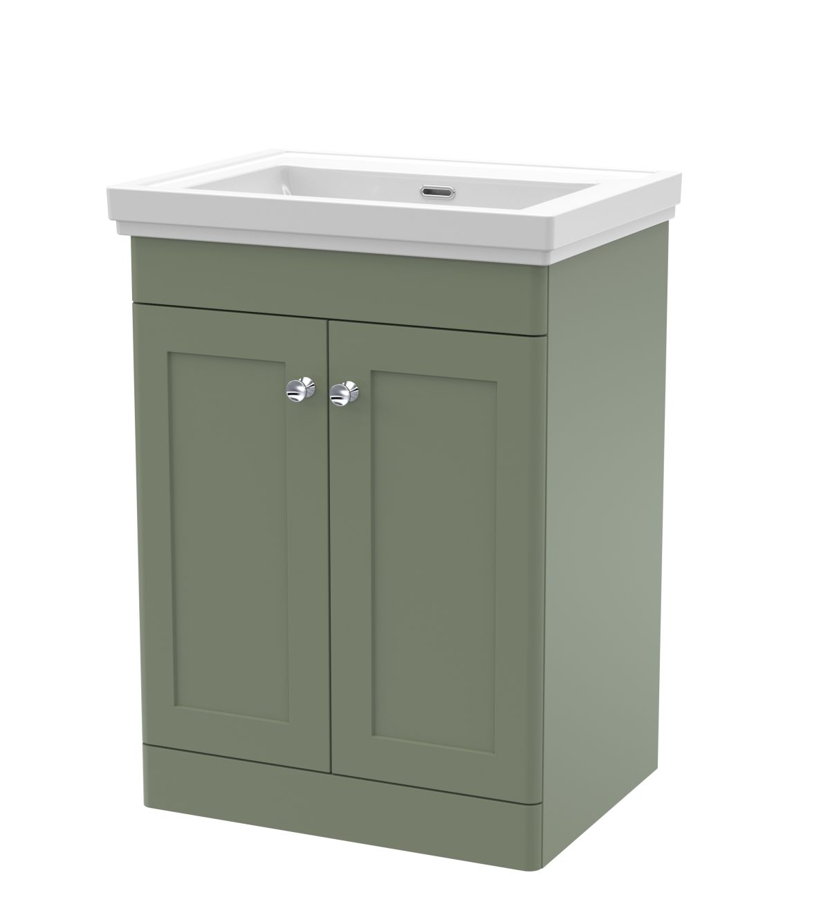 600mm Floor Standing 2 Door Vanity & Basin 0TH - Image 1