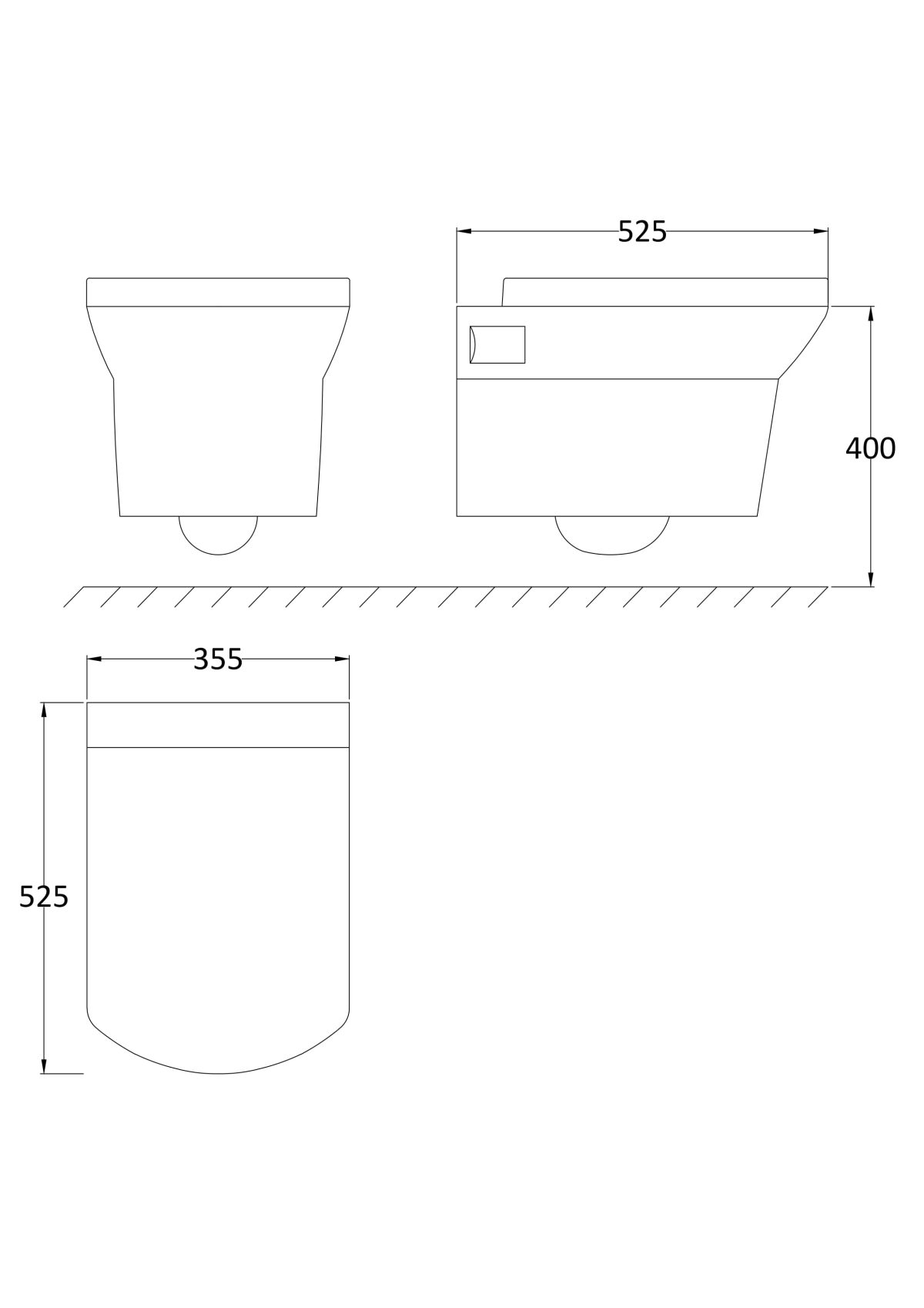 Wall Hung Pan & Seat - Image 3