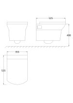 Wall Hung Pan & Seat - Image 3