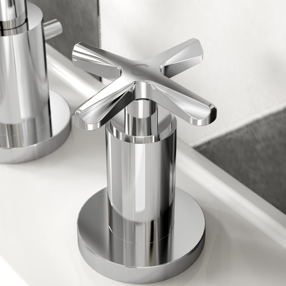 3 Tap Hole Basin Mixer - Image 3