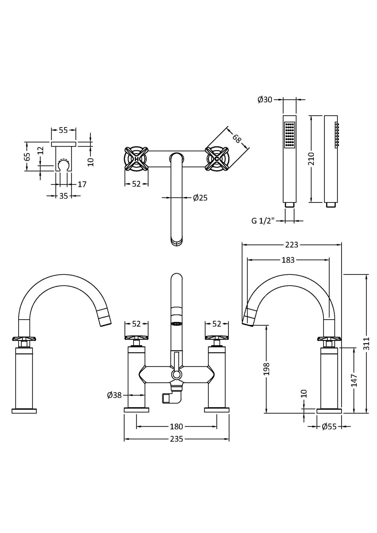 Bath Shower Mixer - Image 2