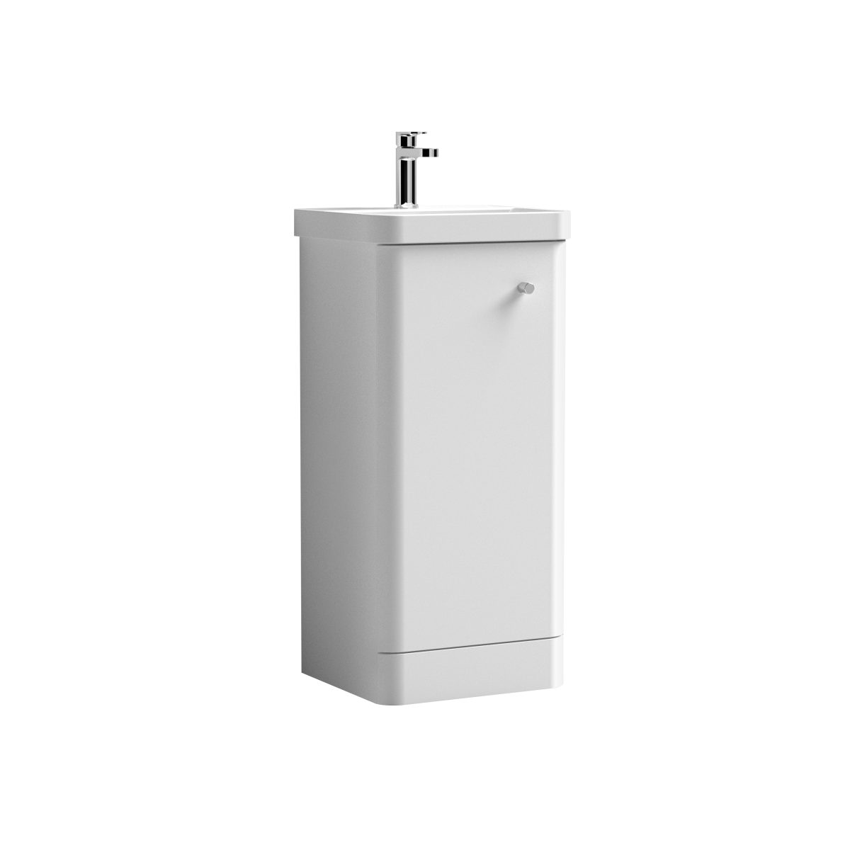 400mm Floor Standing 1-Door Vanity & Basin - Image 1