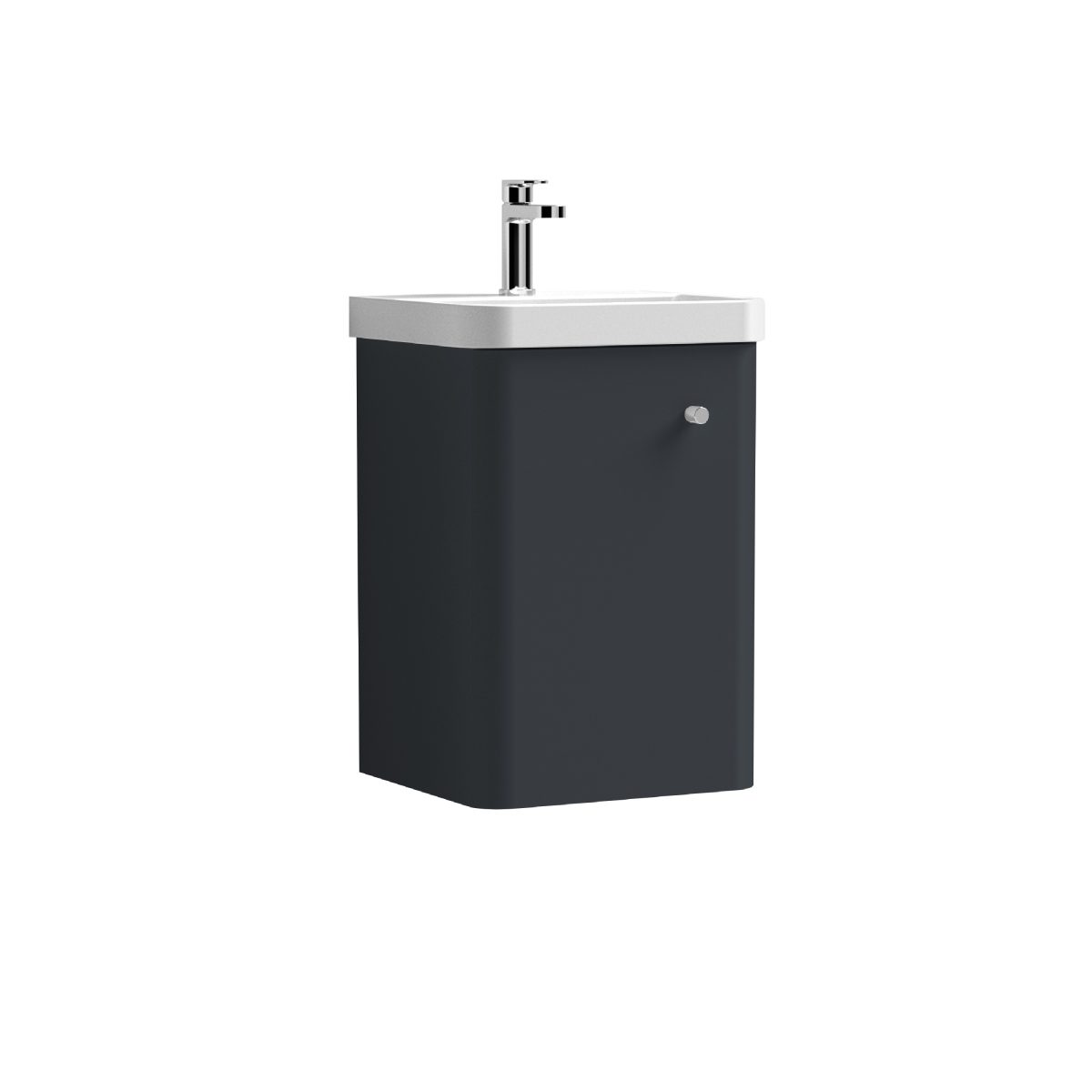 400mm Wall Hung 1 Door Unit & Basin - Image 1