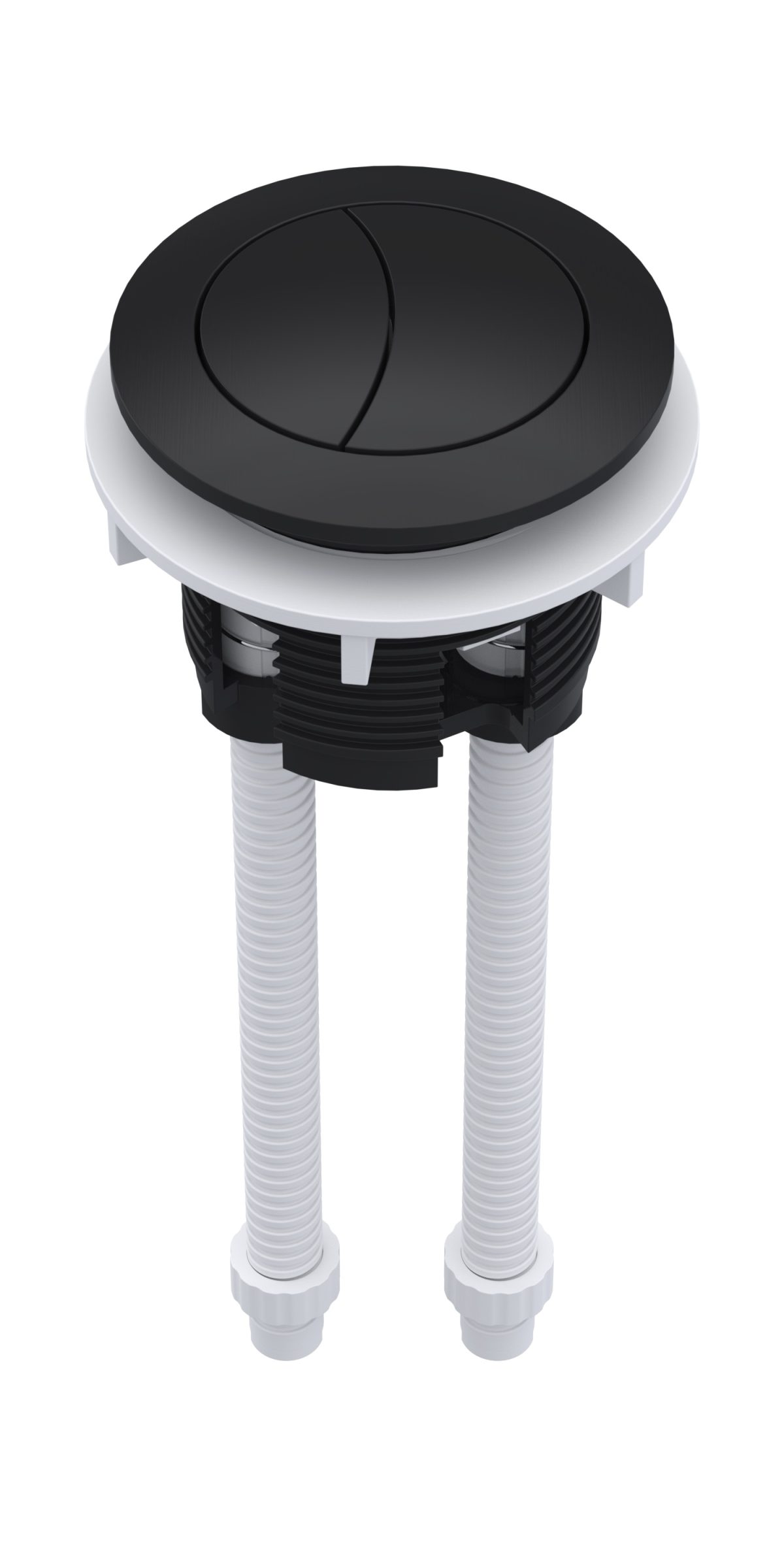 Matt Black Cistern Push Button - Image 1