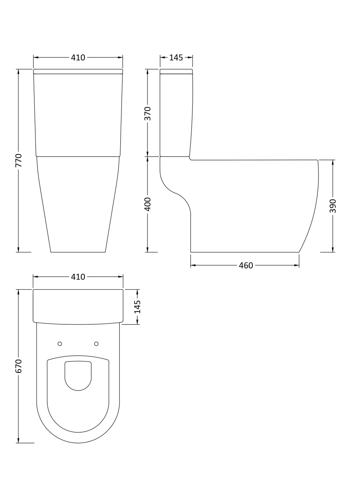 Semi Flush to Wall WC - Image 3