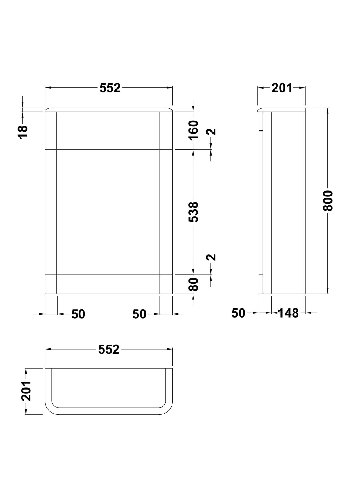 550mm WC Unit - Image 2