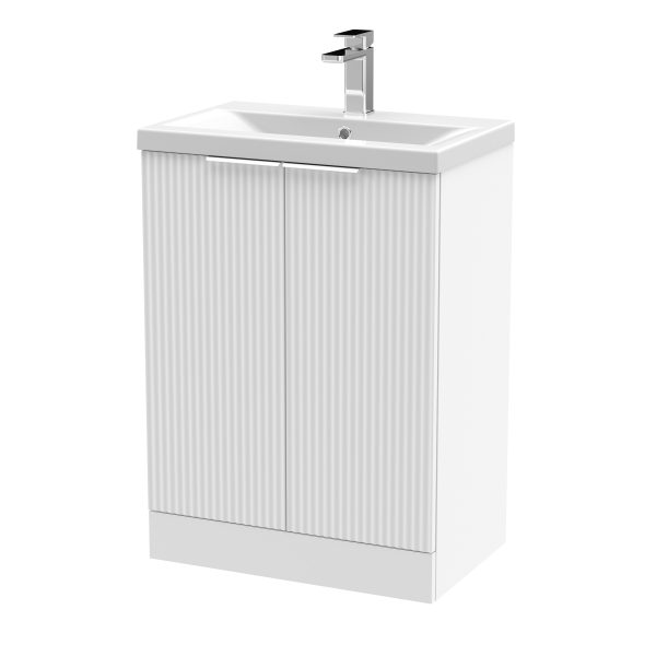 600mm Floor Standing 2 Door Vanity & Basin 1