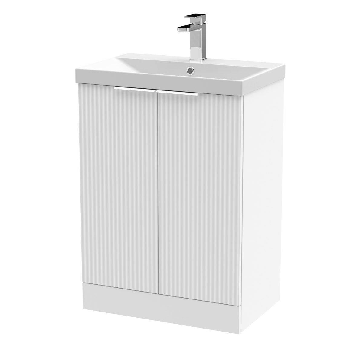 600mm Floor Standing 2 Door Vanity & Basin 3 - Image 1