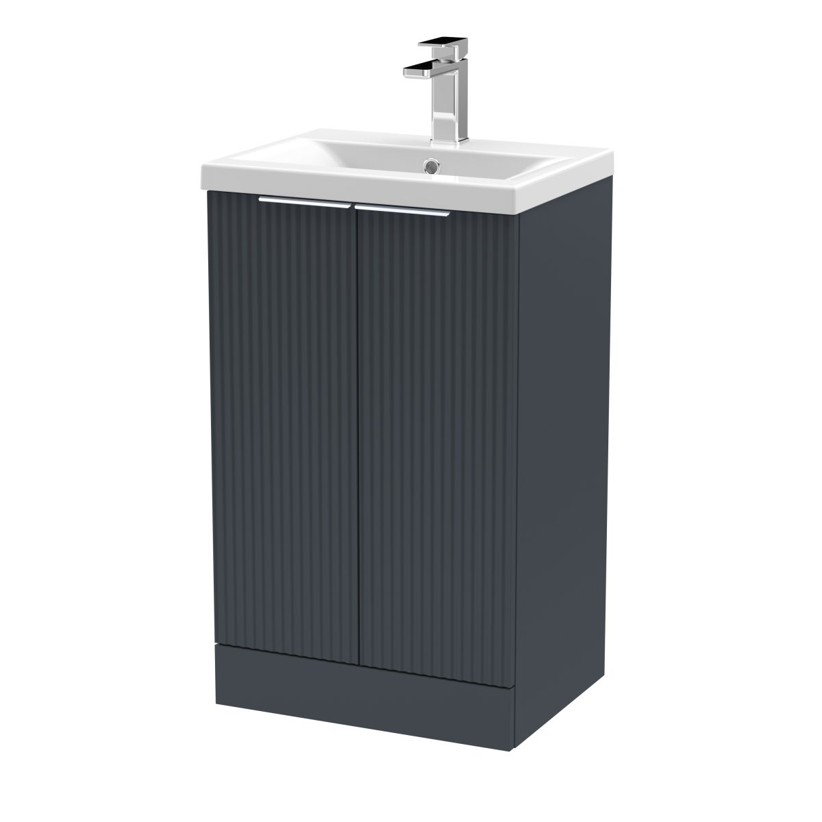 500mm Floor Standing 2 Door Vanity & Basin 1 - Image 1