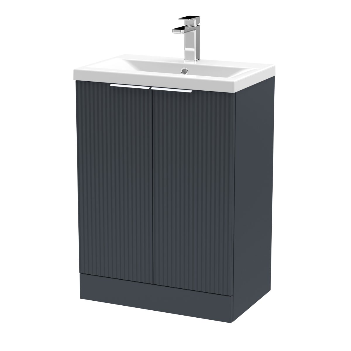 600mm Floor Standing 2 Door Vanity & Basin 1 - Image 1