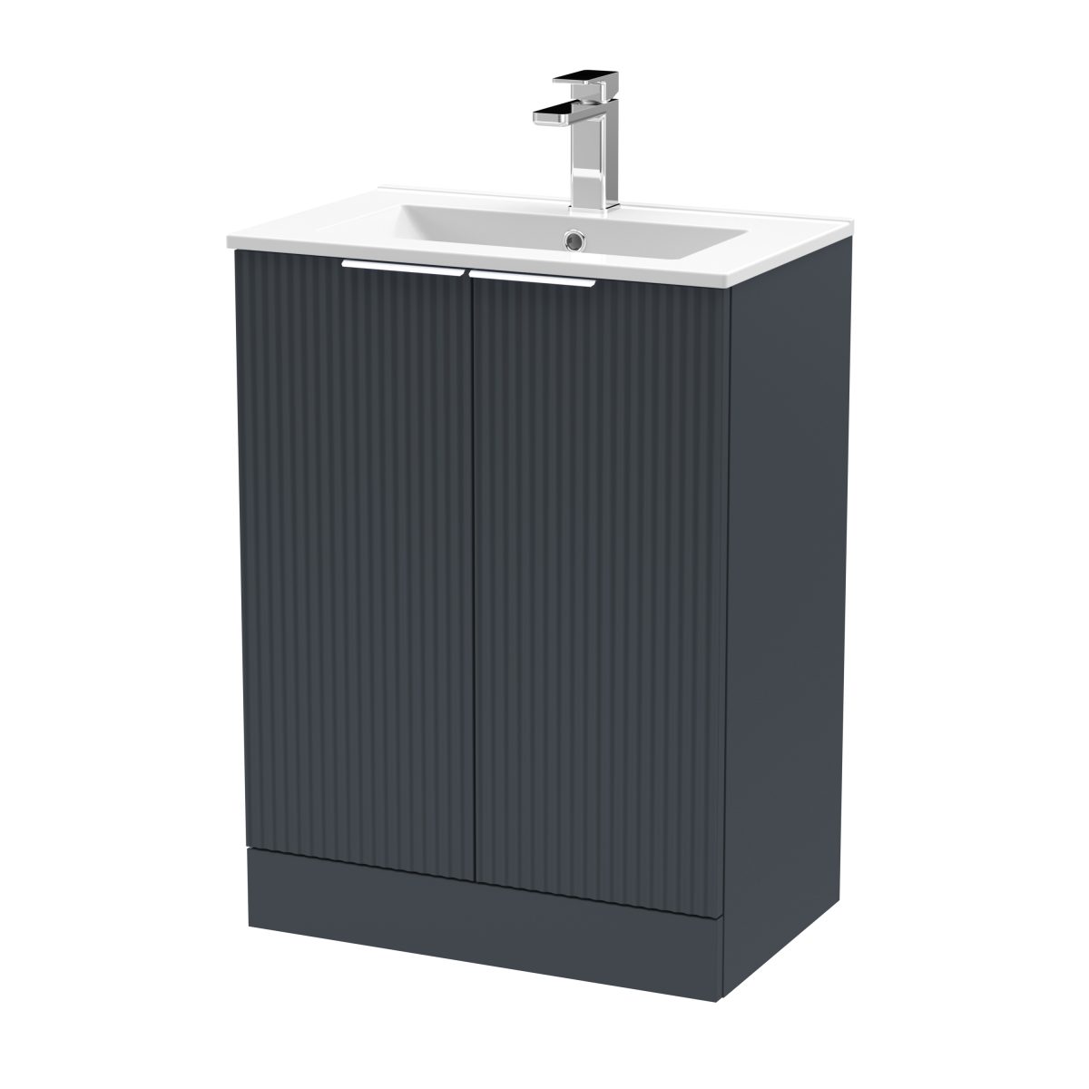 600mm Floor Standing 2 Door Vanity & Basin 2 - Image 1