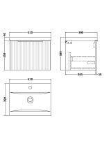 500mm Wall Hung Single Drawer Vanity & Basin 1 - Image 3