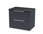 600mm Wall Hung 2 Drawer Vanity & Laminate Top