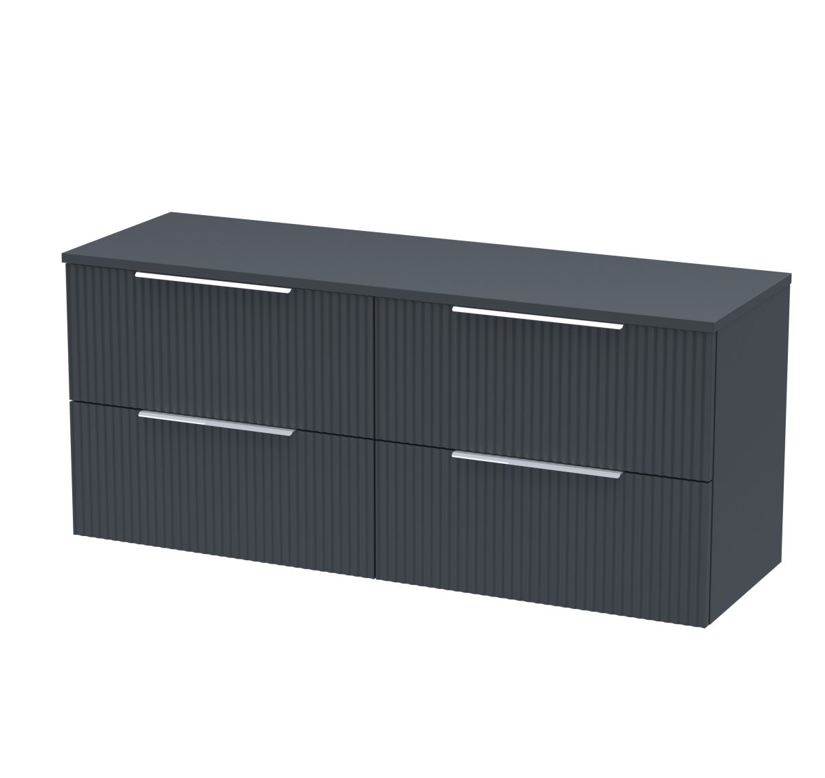 1200mm Wall Hung 4 Drawer Vanity & Worktop - Image 1