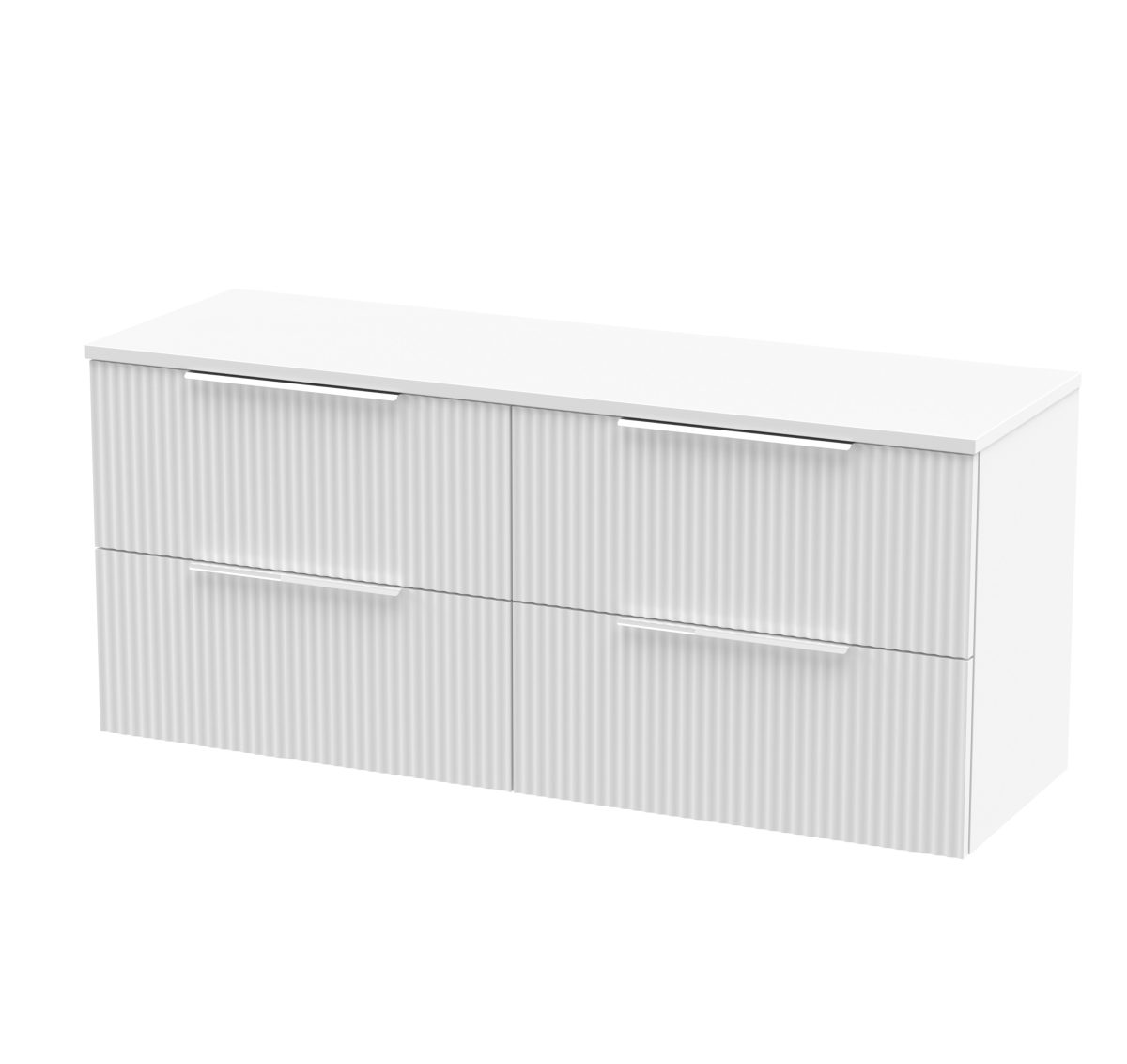 1200mm Wall Hung 4 Drawer Vanity & Worktop - Image 1
