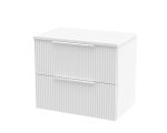 600mm Wall Hung 2 Drawer Vanity & Worktop